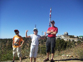 auf dem Gipfel - im Hintergrund der Nordgipfel